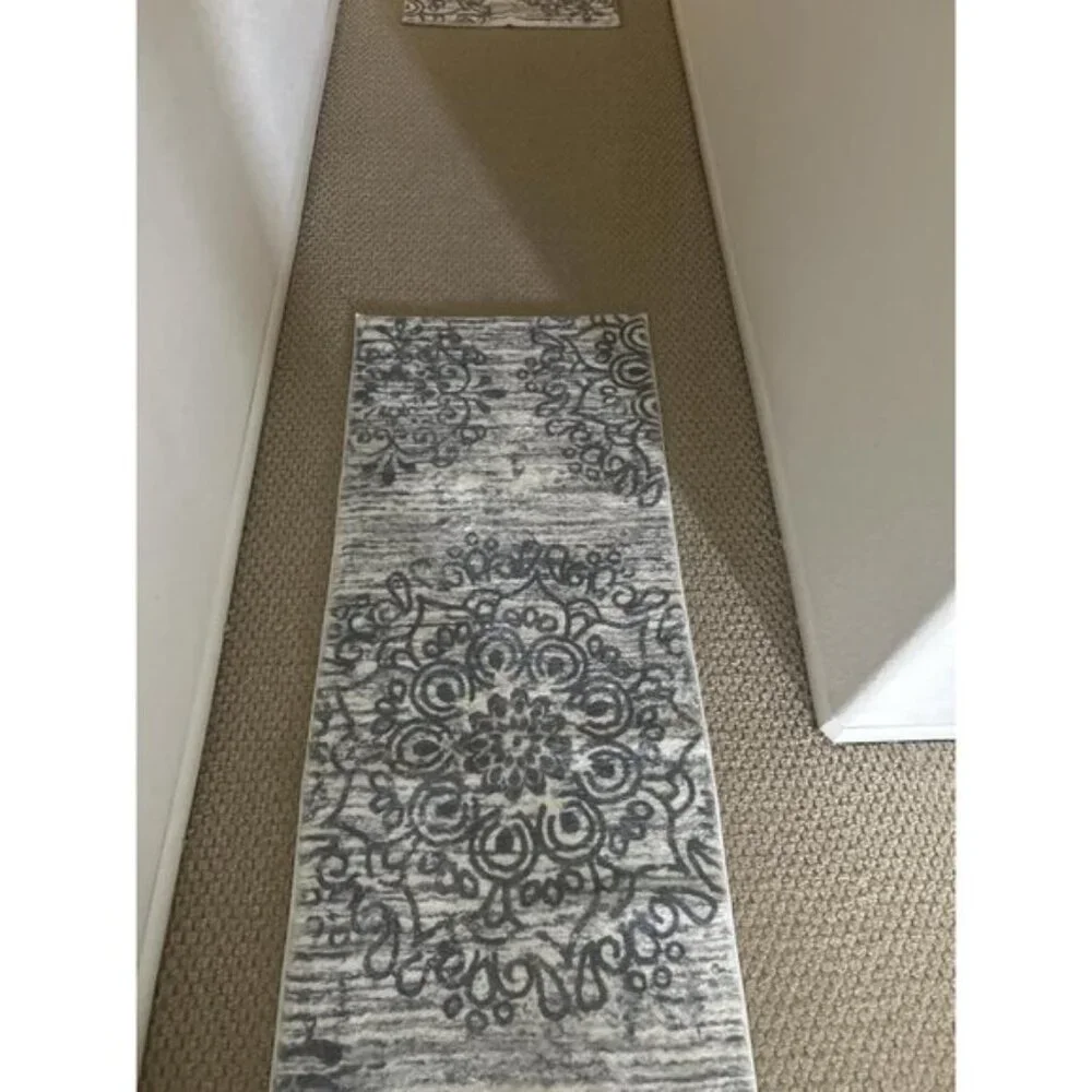 New Vintage 2x6 Washable Hallway Runner Rug, Non-Slip Boho Carpet for Home